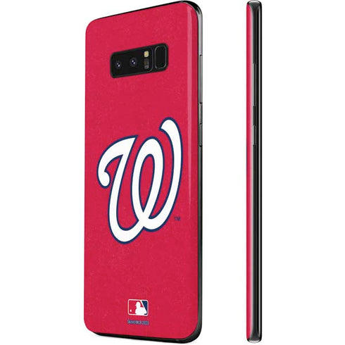 MLB Washington Nationals - Solid Distressed Galaxy Note 8 Skin