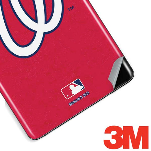 MLB Washington Nationals - Solid Distressed Galaxy Note 8 Skin