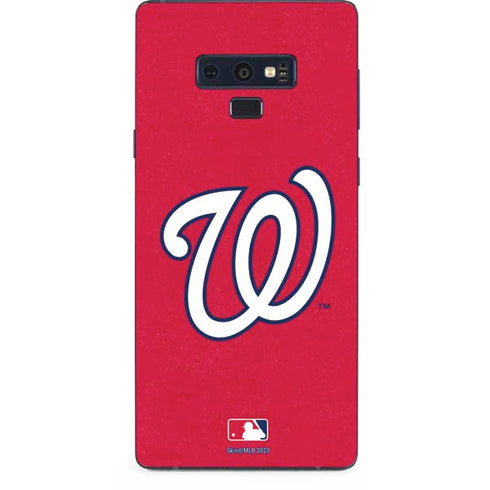MLB Washington Nationals - Solid Distressed Galaxy Note 9 Skin