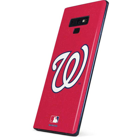 MLB Washington Nationals - Solid Distressed Galaxy Note 9 Skin