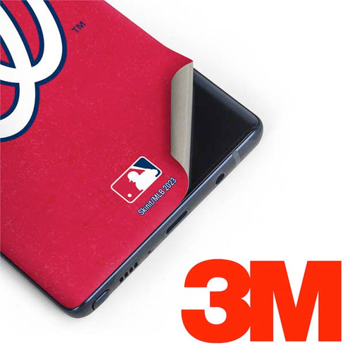 MLB Washington Nationals - Solid Distressed Galaxy Note 9 Skin