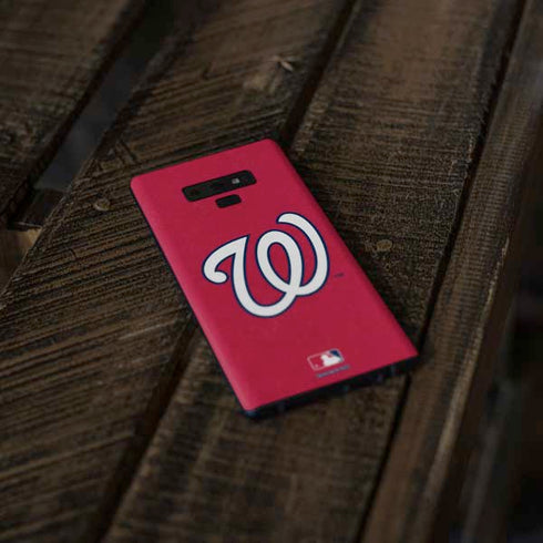 MLB Washington Nationals - Solid Distressed Galaxy Note 9 Skin