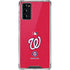 MLB Washington Nationals - Solid Distressed Galaxy Note20 5G Clear Case