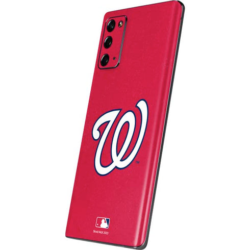 MLB Washington Nationals - Solid Distressed Galaxy Note20 5G Skin