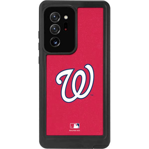 MLB Washington Nationals - Solid Distressed Galaxy Note20 Ultra 5G Waterproof Case
