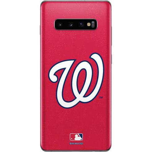 MLB Washington Nationals - Solid Distressed Galaxy S10 Plus Skin