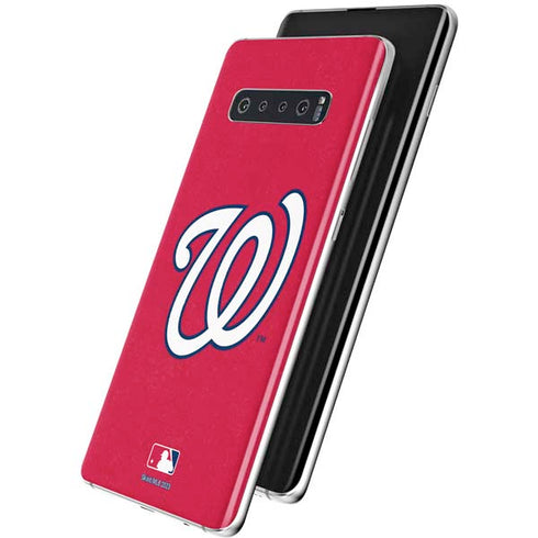 MLB Washington Nationals - Solid Distressed Galaxy S10 Plus Skin