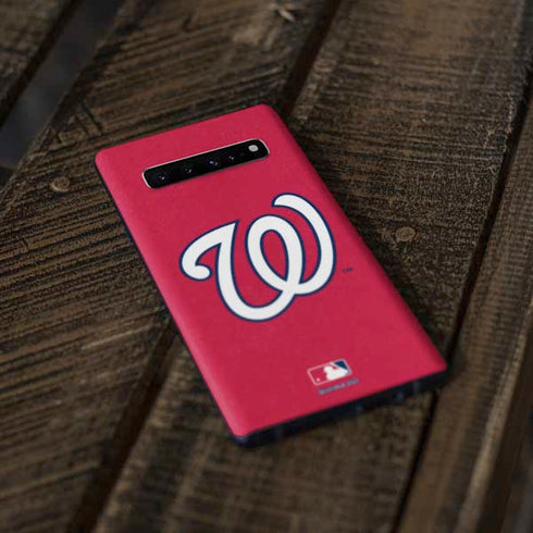MLB Washington Nationals - Solid Distressed Galaxy S10 Skin
