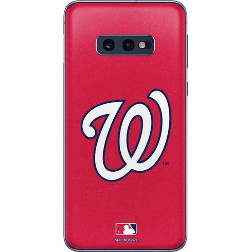 MLB Washington Nationals - Solid Distressed Galaxy S10e Skin