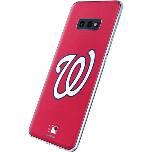 MLB Washington Nationals - Solid Distressed Galaxy S10e Skin