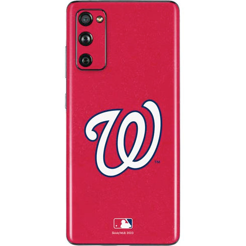 MLB Washington Nationals - Solid Distressed Galaxy S20 Fan Edition Skin