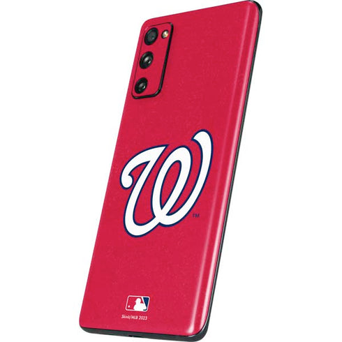 MLB Washington Nationals - Solid Distressed Galaxy S20 Fan Edition Skin