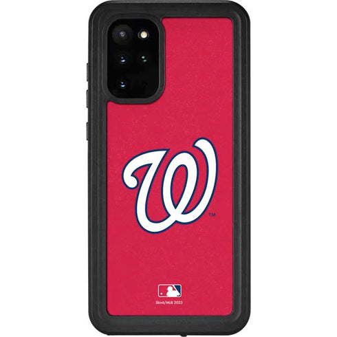 MLB Washington Nationals - Solid Distressed Galaxy S20 Plus Waterproof Case
