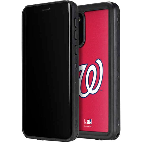 MLB Washington Nationals - Solid Distressed Galaxy S20 Plus Waterproof Case