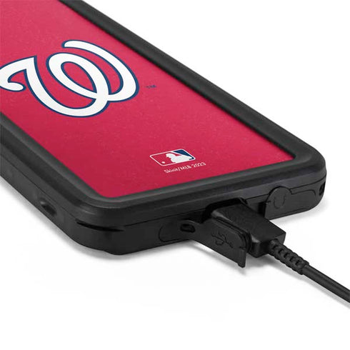 MLB Washington Nationals - Solid Distressed Galaxy S20 Plus Waterproof Case