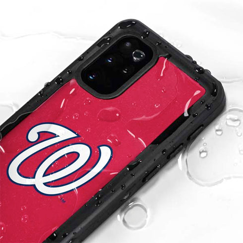 MLB Washington Nationals - Solid Distressed Galaxy S20 Plus Waterproof Case