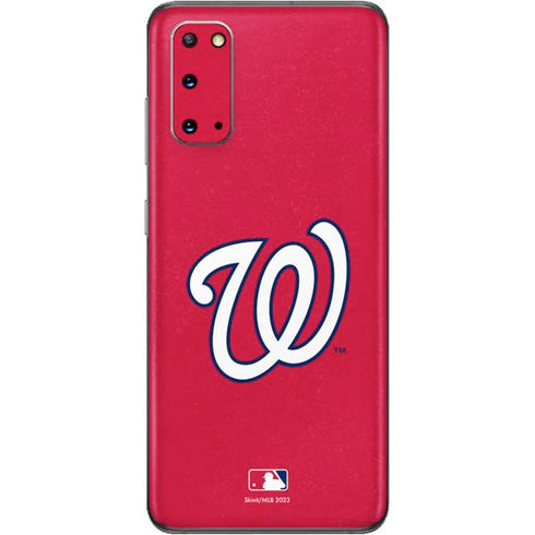 MLB Washington Nationals - Solid Distressed Galaxy S20 Skin
