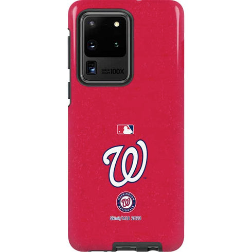 MLB Washington Nationals - Solid Distressed Galaxy S20 Ultra 5G Pro Case