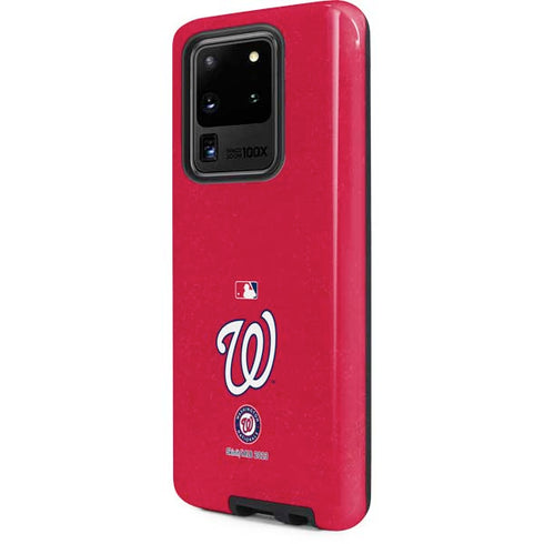 MLB Washington Nationals - Solid Distressed Galaxy S20 Ultra 5G Pro Case