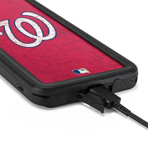 MLB Washington Nationals - Solid Distressed Galaxy S20 Waterproof Case
