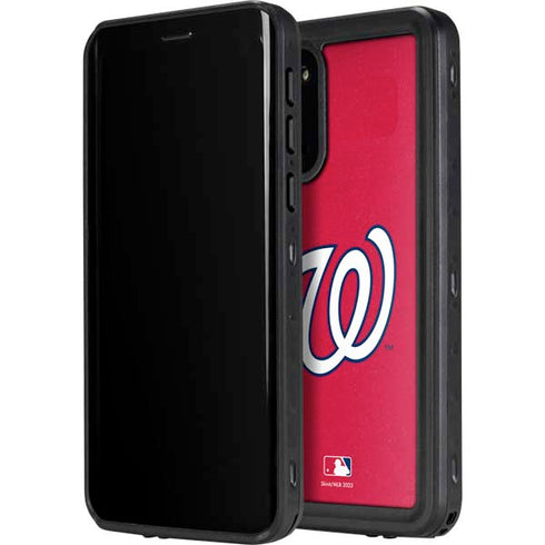 MLB Washington Nationals - Solid Distressed Galaxy S20 Waterproof Case