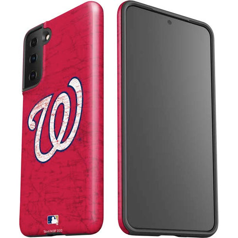 MLB Washington Nationals - Solid Distressed Galaxy S21 FE Pro Case