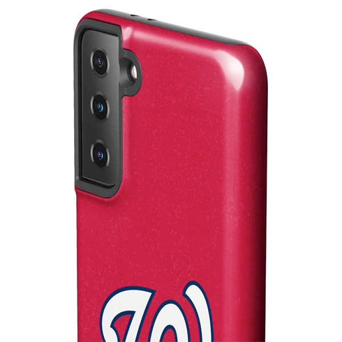 MLB Washington Nationals - Solid Distressed Galaxy S21 FE Pro Case