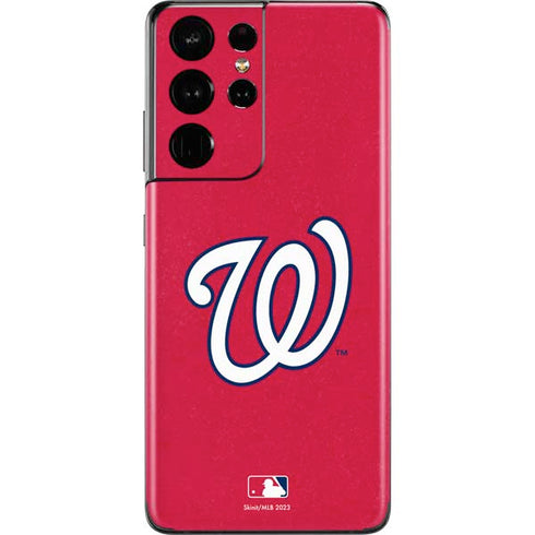 MLB Washington Nationals - Solid Distressed Galaxy S21 Ultra 5G Skin
