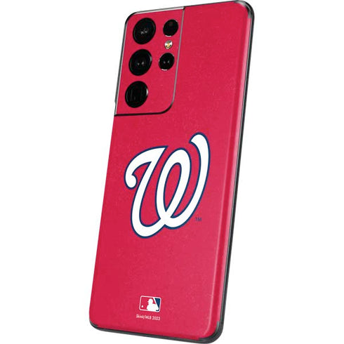 MLB Washington Nationals - Solid Distressed Galaxy S21 Ultra 5G Skin