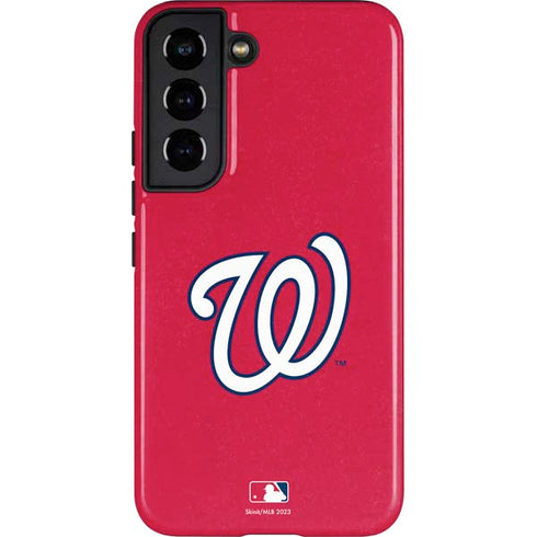 MLB Washington Nationals - Solid Distressed Galaxy S22 Pro Case