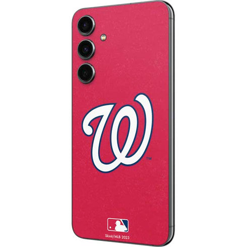 MLB Washington Nationals - Solid Distressed Galaxy S23 FE Skin