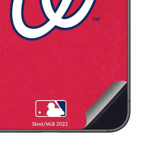 MLB Washington Nationals - Solid Distressed Galaxy S23 FE Skin