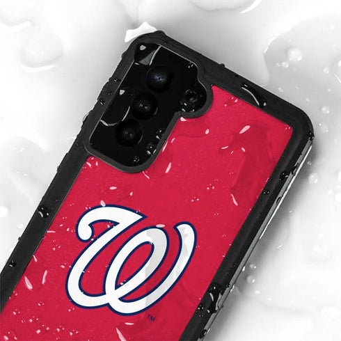 MLB Washington Nationals - Solid Distressed Galaxy S23 Plus Waterproof Case