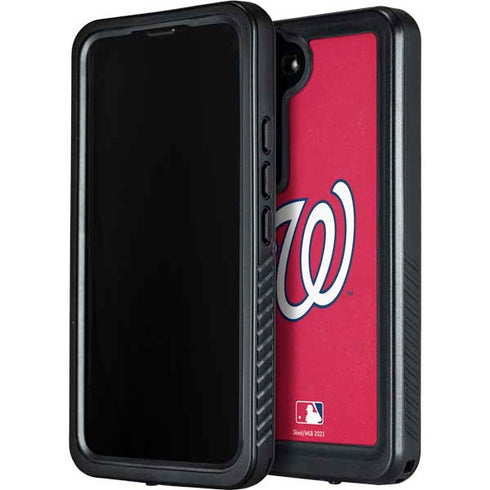 MLB Washington Nationals - Solid Distressed Galaxy S23 Waterproof Case