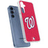 MLB Washington Nationals - Solid Distressed Galaxy S24 Clear Case
