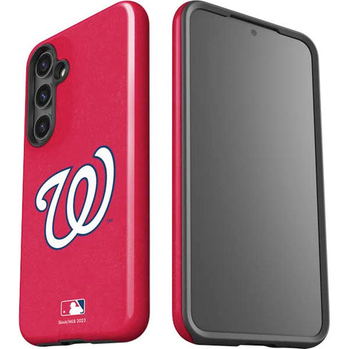 MLB Washington Nationals - Solid Distressed Galaxy S24 Impact Case