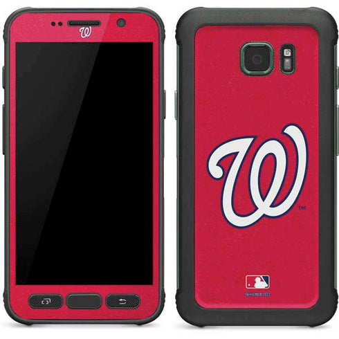 MLB Washington Nationals - Solid Distressed Galaxy S7 Active Skin