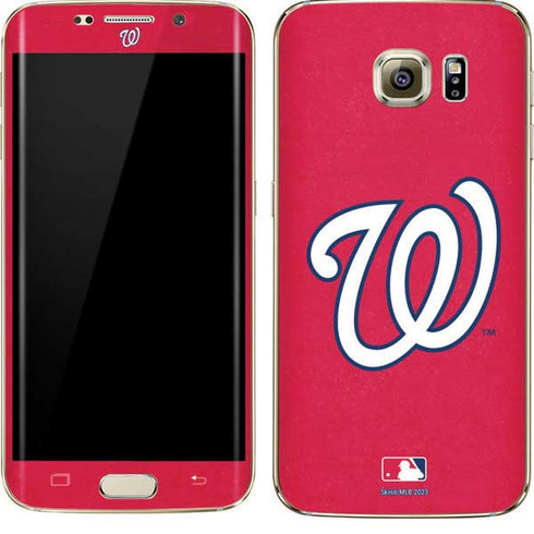 MLB Washington Nationals - Solid Distressed Galaxy S7 Edge Skin