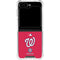 MLB Washington Nationals - Solid Distressed Galaxy Z Flip5 5G Clear Case