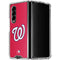MLB Washington Nationals - Solid Distressed Galaxy Z Fold4 5G Clear Case