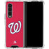 MLB Washington Nationals - Solid Distressed Galaxy Z Fold4 5G Clear Case