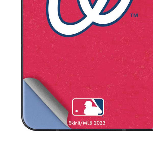 MLB Washington Nationals - Solid Distressed Galaxy Z Fold5 5G Skin