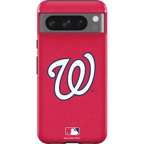MLB Washington Nationals - Solid Distressed Google Pixel 8 Pro Impact Case