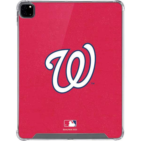 MLB Washington Nationals - Solid Distressed iPad Pro 12.9in (2020) Clear Case