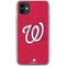 MLB Washington Nationals - Solid Distressed iPhone 11 Clear Case