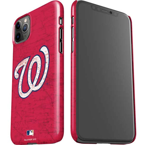 MLB Washington Nationals - Solid Distressed iPhone 11 Pro Max Lite Case