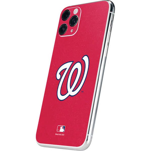MLB Washington Nationals - Solid Distressed iPhone 11 Pro Skin