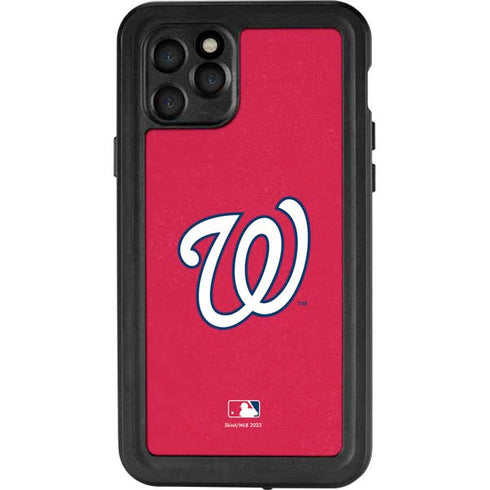 MLB Washington Nationals - Solid Distressed iPhone 11 Pro Waterproof Case