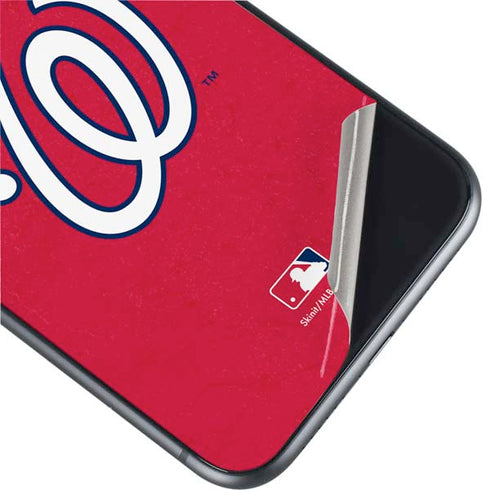MLB Washington Nationals - Solid Distressed iPhone 11 Skin