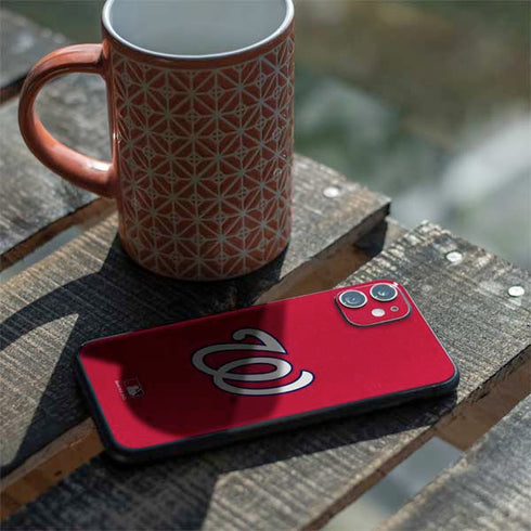 MLB Washington Nationals - Solid Distressed iPhone 11 Skin